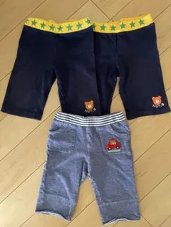 【3点セット】ミキハウス　ホットビスケッツ　ハーフパンツ　半ズボン　100cm
