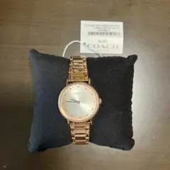 COACH ローズゴールド アナログ腕時計
