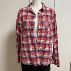 chocol raffine robe チェック柄長袖シャツ