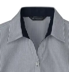 TOKYO SHIRTS ストライプ 七分袖 シャツLL