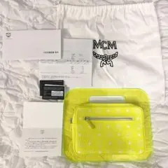 美品 MCMbyPHENOMENON バッグ ネオンイエロー