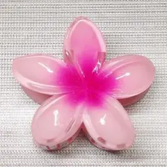 ハイビスカスヘアクリップ プルメリアヘアクリップ　ピンク
