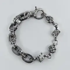 シルバー925 ダイス クロスボール チェーン ブレスレット 【希少品】 CHROME HEARTS クロムハーツ（原本有） 国内正規品 インボイス