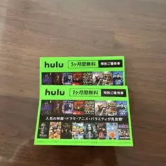 hulu フールー 優待券