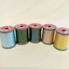 【新品】フジックス　ミシン刺しゅう糸　5個セット