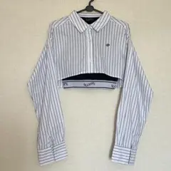 W.W.G ストライプ クロップドシャツ セット