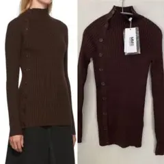 【新品】MM6 MaisonMargiela リブ 長袖 タートル ニット