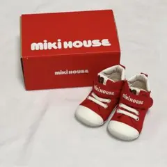 【8月25日まで】ミキハウス　ファーストシューズ　赤　12cm