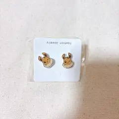 【新品・未使用】ポケモン イーブイ ピアス（銀針）