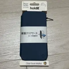 holdit iPhone 14 Pro 手帳型ケース ネイビー