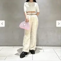 beams woman フリンジパンツ