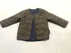 【birthday】ヒョウ柄 中綿ジャケット 110㎝