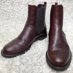 『極美品』ecco エコー サイドゴアブーツ ブラウン　レザー　茶　23.5