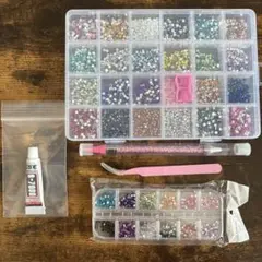 ラインストーン デコレーション セット ドットペン ピンセット ネイル デコ