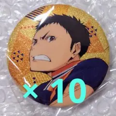 １０個★澤村大地 ハイキュー ラメキラカンバッジ3