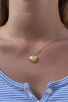 brandy melville heart locket necklace