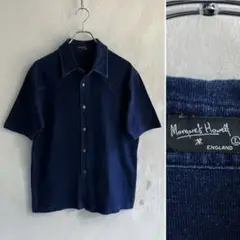 美品 OLD MARGARET HOWELL インディゴシャツ MHL.
