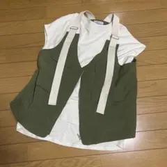 カーキベスト