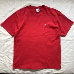 Nike 00's Tシャツ 赤 ソロスウッシュ 刺繍ロゴ L