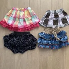 スカート4枚まとめ売り★80センチ〜90センチ
