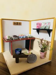 和菓子屋のミニチュア