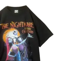 ディズニー ナイトメア ビフォー クリスマス プリント Tシャツ L