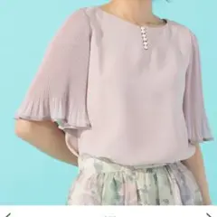 ローズティアラ*プリーツ袖ブラウス