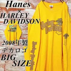 【入手困難】ハーレーダビットソン ロングTシャツロンT 2008年 ヘインズ古着