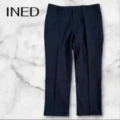 INED イネド カジュアルパンツ ストレッチ コットン ネイビー 15 2XL