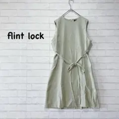 【Flint lock】シルク混ナチュラルサマーワンピース（42/XL）訳あり
