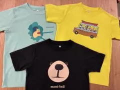 美品⭐︎モンベル⭐︎ウィックロン　Tシャツ3枚セット　130cm