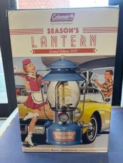 コールマンシーズンズColeman Season's Lantern 青2017 Coleman Seasons Lantern 2017 Vintage Blue Good Condition r16