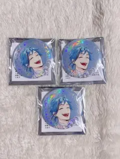 ツイステ プラチナジャケット バースデー 缶バッジ フロイド 3点セット
