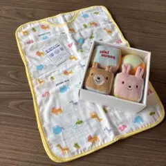 miki house ベビーキューブ & ガーゼスリーパー セット
