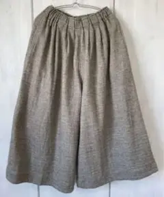 ichi antiquite's ウールリネン ワッシャーワイドパンツ