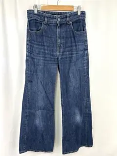 ユニクロ UNIQLO ハイライズフレアジーンズ ブルー blue 26 M