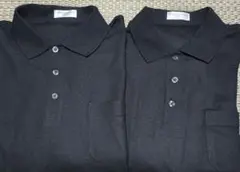 Genuine Clothes For You 黒ポロシャツ LLサイズ 2枚組