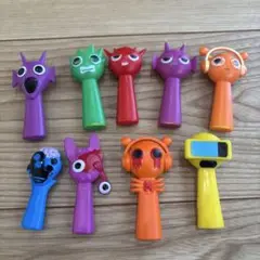 カラフルキャラクター フィギュア 10個セット