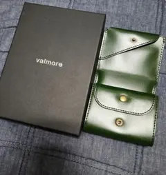 valmore 本革 二つ折り財布 グリーン