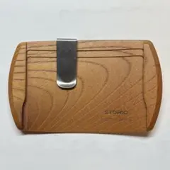 【未使用】木製 電子マネークリップ ／ STORIO ストーリオ ／天然無垢材♪