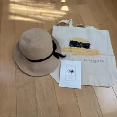 ISHIDASEIBOU ベージュ ストローハット
