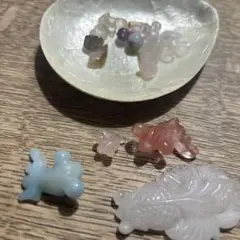 金魚　天然石