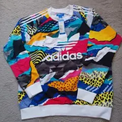 adidas original TRF CREW AOP XLスウェット