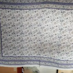 大人気のインド綿エスニックマルチカバー(約150Ｘ220cm)6011