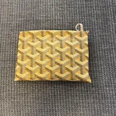 幾何学模様のエコバッグポーチ