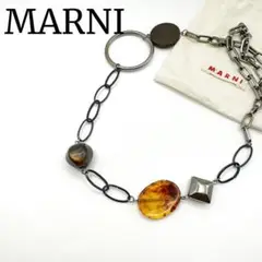 ✴️希少✴️ マルニ アンティーク ペンダント ネックレス チャーム ベルト