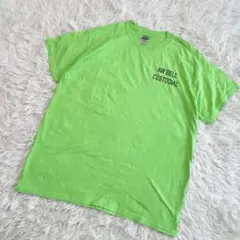GILDAN 海外古着 Tシャツ 半袖 蛍光グリーン 黄緑 Lサイズ
