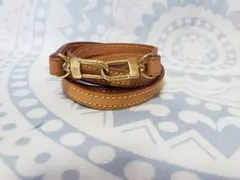 ルイヴィトン■ヌメ革/ゴールド/斜めがけショルダーストラップ