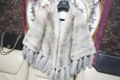 MG Sable Fur サファイアミンク毛皮 ショール ボレロ ポンチョ