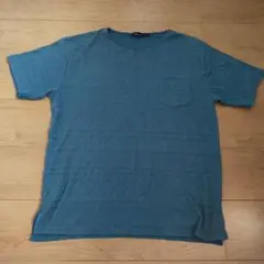 レイジブルー　Tシャツ ポケット付き ブルー